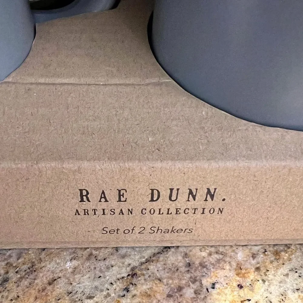 Rae Dunn Grill and BBQ Artisan Collection Set of‎ Two Shakers.